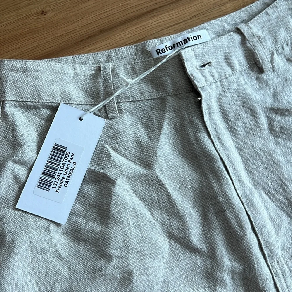 NWT Reformation Freddie Linen Pant